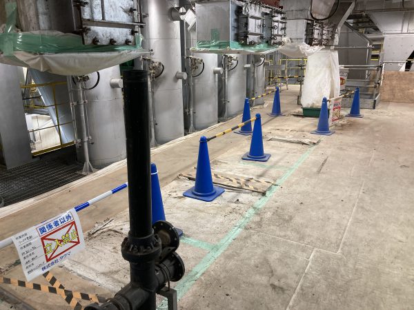 落じんコンベヤ撤去後